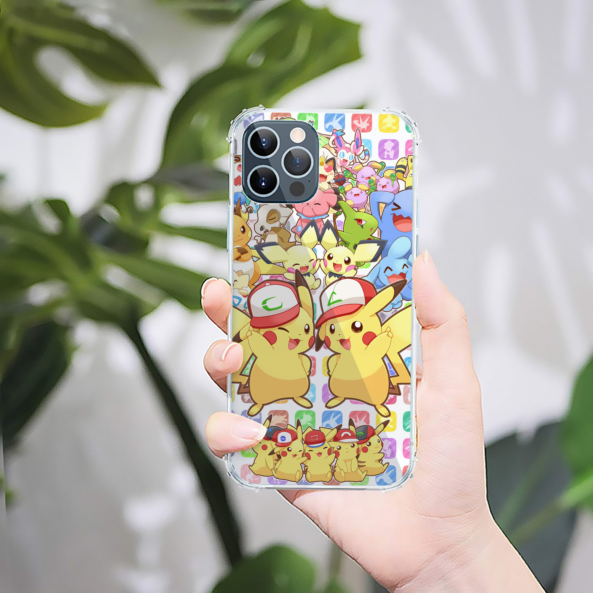 （画像用） ポケットモンスター Pokémon 【iPhone 12シリーズ対応】透明スマホケース（クリアソフトケース）
